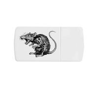 Azeeda 'Angry Zombie Rat' Pill Box with Tablet Splitter (PI00042972)