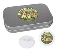 Azeeda 'Animals Are Friends Not Food' Golf Markers Gift Set (GO00083332)
