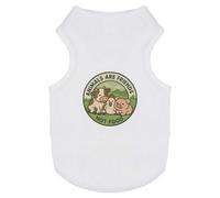 Azeeda 'Animals Are Friends Not Food' Pet Dog/Cat T-Shirt, XS (PT00158064)