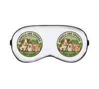Azeeda 'Animals are Friends Not Food' Sleep/Travel Eye Mask (EY00030894)