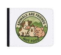 Azeeda 'Animals are Friends Not Food' Wallet (WL00030785)
