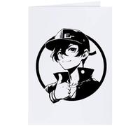 Azeeda 'Anime Boy Thumbs Up' Greeting Card - A4 (GC00099280)