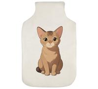 Azeeda 'Anime Somali Cat' Hot Water Bottle Cover (HW00047927)