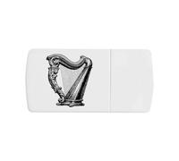Azeeda 'Antique Harp Instrument' Pill Box with Splitter (PI00045716)