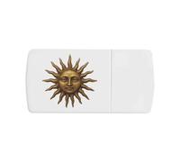 Azeeda 'Antique Sun' Pill Box with Tablet Splitter (PI00043216)