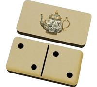 Azeeda 'Antique Vintage Teapot' Domino Set & Box (DM00046791)