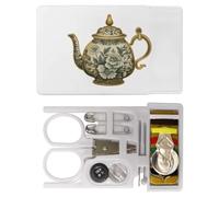Azeeda 'Antique Vintage Teapot' Mini Travel Sewing Kit (SE00036626)