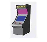 Azeeda 'Arcade Video Game' Temporary Tattoo - Water Resistant, Skin-Safe, Non-Toxic Transfer (TO00093555)