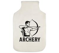 Azeeda 'Archery Hobbyist Shooting A Bow and Arrow' Hot Water Bottle Cover (HW00045060)