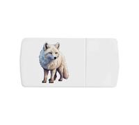 Azeeda 'Arctic Fox' Pill Box with Tablet Splitter (PI00042530)