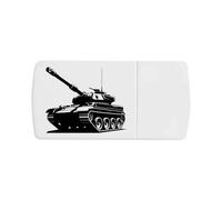 Azeeda 'Army Battle Tank' Pill Box with Tablet Splitter (PI00037927)
