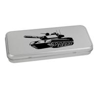 Azeeda 'Army War Tank' Metal Hinged Stationery Tin/Storage Box (TT00244702)