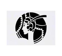 Azeeda 'Art Deco Dancing Girl' Temporary Tattoo - A6 (TO00104951) | Water Resistant Skin Safe Transfer for Parties, Costumes and Gifts