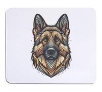 Azeeda 'Art Deco German Shepherd' Mouse Mat/Desk Pad (MO00043024)