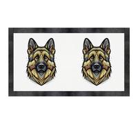 Azeeda 'Art Deco German Shepherd' Pet Feeding Mat (PM00034950)