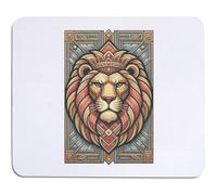 Azeeda 'Art Deco Lion Portrait' Mouse Mat/Desk Pad (MO00049321)