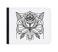 Azeeda 'Art Deco Rose Doodle' Wallet (WL00030757)