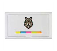 Azeeda 'Art Deco Wolf Portrait' Sticky Note Ruler Pad (ST00043902)