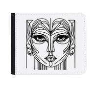Azeeda 'Art Deco Woman Doodle' Wallet (WL00030758)