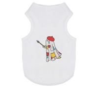 Azeeda 'Artie The Painter Ghost' Pet Dog/Cat T-Shirt, L (PT00165279)