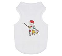 Azeeda 'Artie The Painter Ghost' Pet Dog/Cat T-Shirt, M (PT00165278)