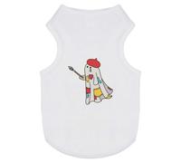 Azeeda 'Artie The Painter Ghost' Pet Dog/Cat T-Shirt, S (PT00165277)
