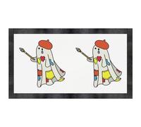 Azeeda 'Artie The Painter Ghost' Pet Feeding Mat (PM00032610)