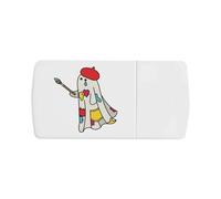 Azeeda 'Artie The Painter Ghost' Pill Box with Tablet Splitter (PI00037720)