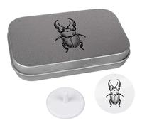 Azeeda 'Asian Rhinoceros Beetle' Golf Markers Gift Set (GO00076848)