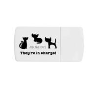 Azeeda 'Ask The Cats' Pill Box with Splitter (PI00045871)
