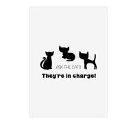 Azeeda 'Ask The Cats' Wall Art Poster - A5 Portrait (PP00376050)