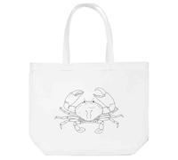 Azeeda 'Atlantic Sea Crab' Tote Shopping Bag For Life (BG00084174)