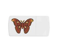 Azeeda 'Atlas Moth' Pill Box with Tablet Splitter (PI00039254)