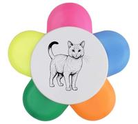 Azeeda 'Australian Mist Cat' Flower Shape Highlighter Pen (HL00045132)