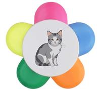 Azeeda 'Australian Mist Cat' Flower Shape Highlighter Pen (HL00045133)