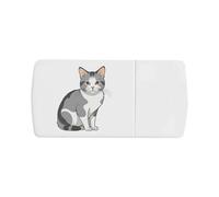 Azeeda 'Australian Mist Cat' Pill Box with Tablet Splitter (PI00041400)