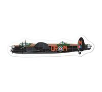 Azeeda 'Avro Lancaster Bomber' Sticker - White, 10cm (DW00028754)
