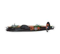 Azeeda 'Avro Lancaster Bomber' White Premium Vinyl Decal Sticker - Waterproof, Durable & Easy to Apply - for Car Bumpers, Windows, Bins & More - Large (210mm) (DW00028755)
