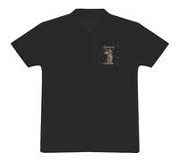 Azeeda 'Awesome Star Sausage Dog ' Adult Polo Shirt/T-Shirt (XL, Black) (PL00211785)