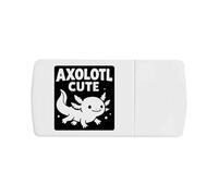 Azeeda 'Axolotl Cute' Pill Box with Tablet Splitter (PI00036587)