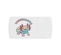 Azeeda 'Axolotl Laughing' Pill Box with Tablet Splitter (PI00040299)