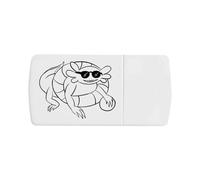 Azeeda 'Axolotl Summer Line Art' Pill Box with Tablet Splitter (PI00043435)