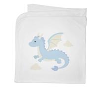 Azeeda 'Baby Dragon' Baby Blanket - White (BY00053404)