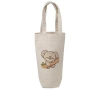 Azeeda 'Baby Koala on Branch' Wine Bottle Bag - Natural (BL00051110)