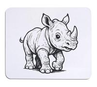 Azeeda 'Baby Rhino' Mouse Mat/Desk Pad (MO00046939)