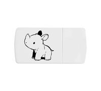 Azeeda 'Baby Rhino' Pill Box with Splitter (PI00046185)