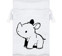 Azeeda 'Baby Rhino' Satin Gift Bag - 15cm (SB00164196)