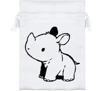 Azeeda 'Baby Rhino' Satin Gift Bag - 18cm (SB00164197)
