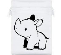 Azeeda 'Baby Rhino' Satin Gift Bag - 20cm (SB00164198)