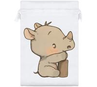 Azeeda 'Baby Rhino' Satin Gift Bag - 25cm (SB00163975)